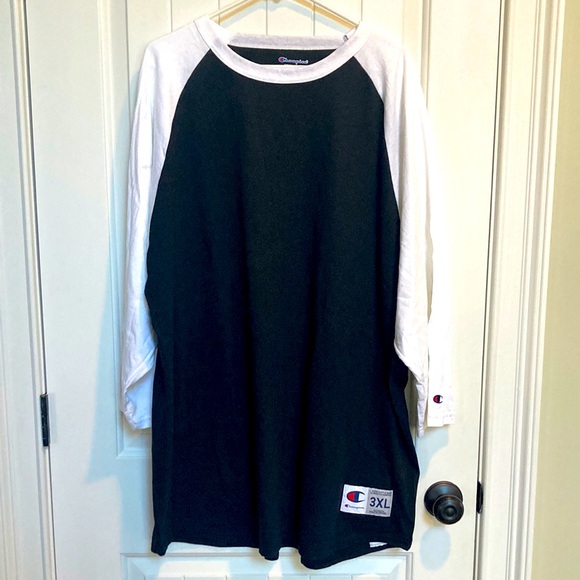 Champion Other - 🆕 Champion black and white 3/4 sleeve tee brand new !!